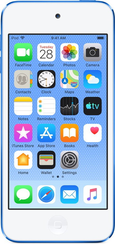 Apple iPod MVJ32HN/A 128 GB(Blue, 4 Display)