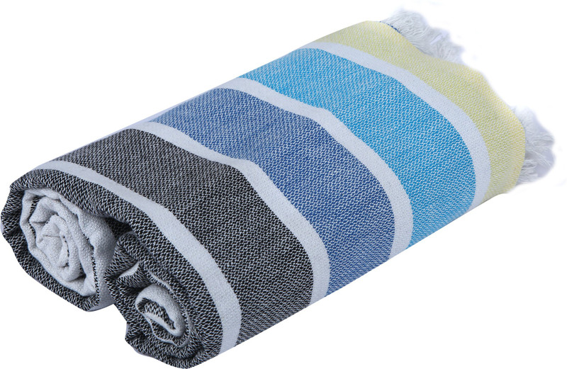 swatika Cotton 180 GSM Bath Towel(Blue)
