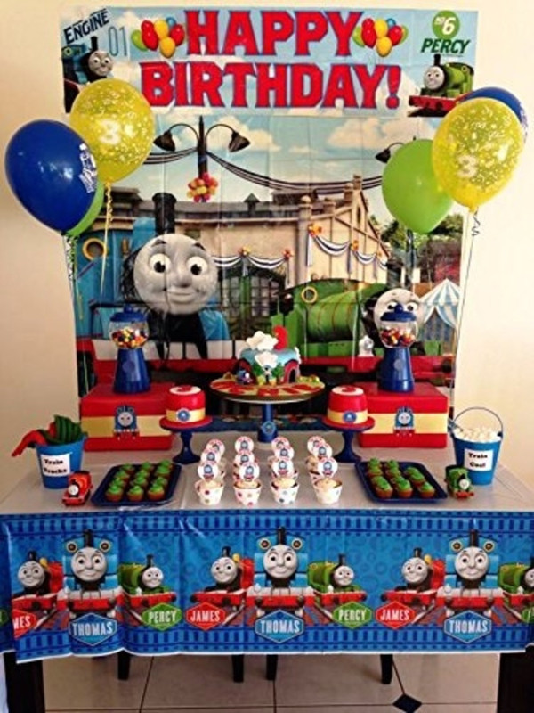 disa Thomas The Engine Back Drop Banners -Blue & Green, 4X5 Ft-DDTTEBB02