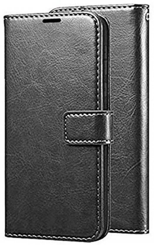 phonichub Flip Cover for Samsung Galaxy A70 Premium Quality PU Leather Flip Cover Case Stand/Wallet/Card Holder(Black, Shock Proof)