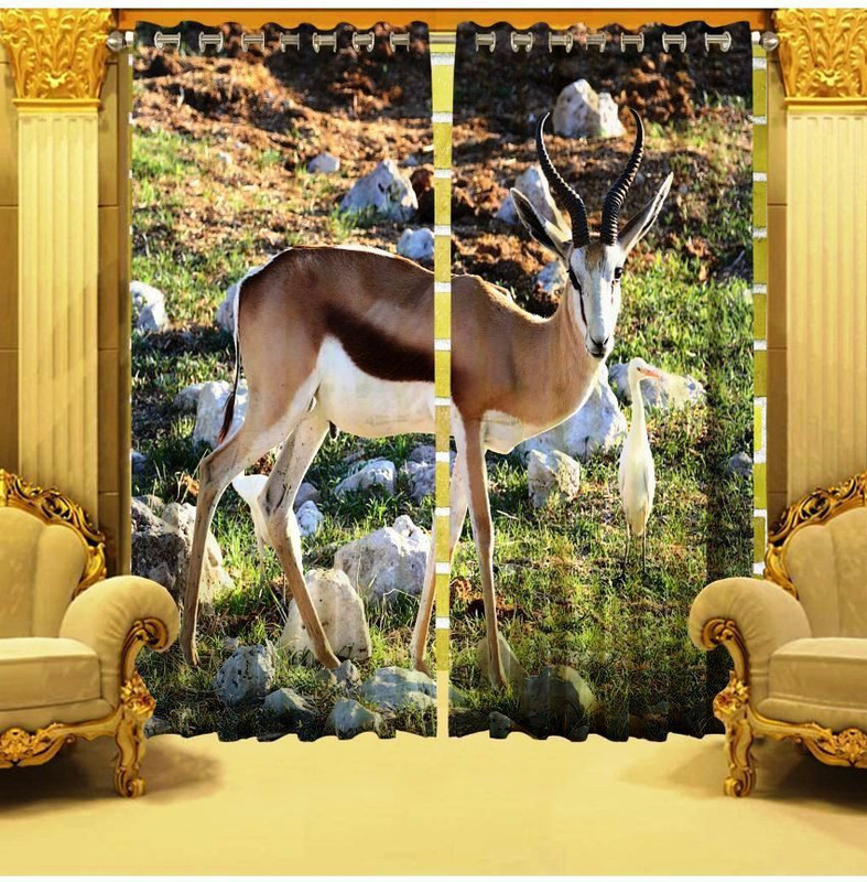 indinacraft 213 cm (7 ft) Polyester Door Curtain Single Curtain(Printed, Multicolor)