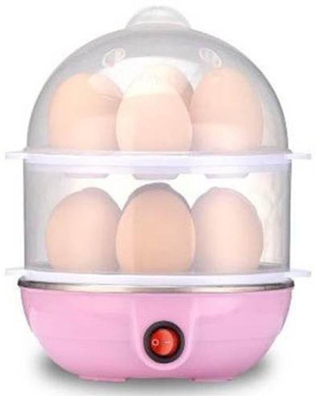 GosFrid Electric 2 Layer Egg Boiler Poacher - Compact, Stylish 14 Egg Cooker egg-0001 Egg Cooker(Multicolor, 14 Eggs)