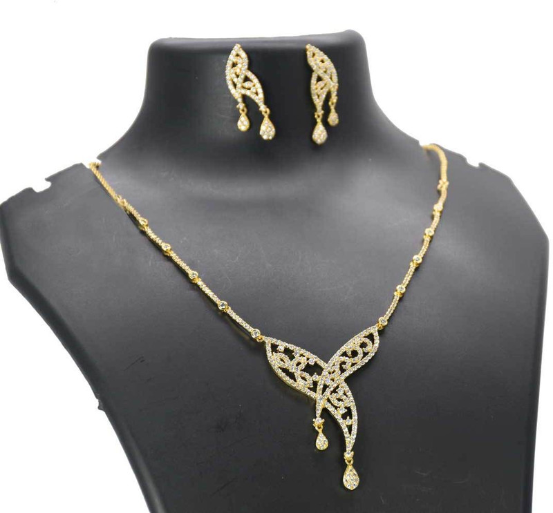 fantasia style club Brass Jewel Set(Gold, White)