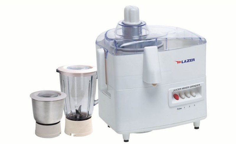 LAZER SENSATION DD-889 500 Juicer Mixer Grinder(White, 2 Jars)