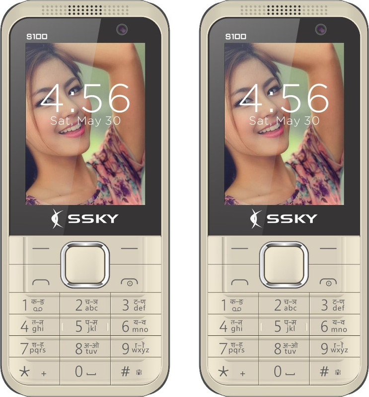 Ssky S100 Combo of Two Mobiles(Gold) Ssky S100 Combo of Two Mobiles(Gold)