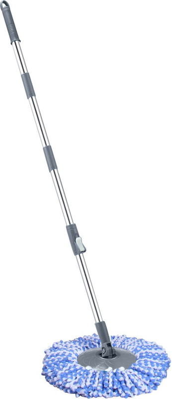 Primeway Mop Handle Set with Disc & 1 Executive Mop Head Refill String Mop(Grey 1.195 m)