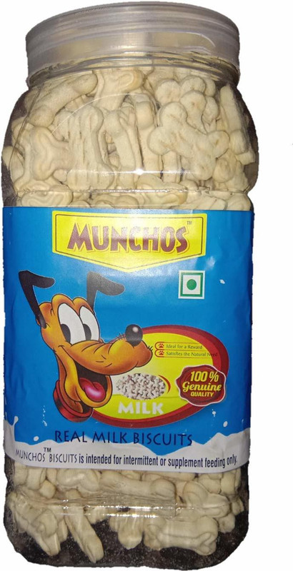munchos Pet Munchos Real Milk Dog Biscuits, 500 g Milk 500 g Dry Dog Food