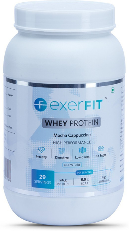 exerfit High Performance Whey Protein Whey Protein(1000 g, Mocha Cappuccino)