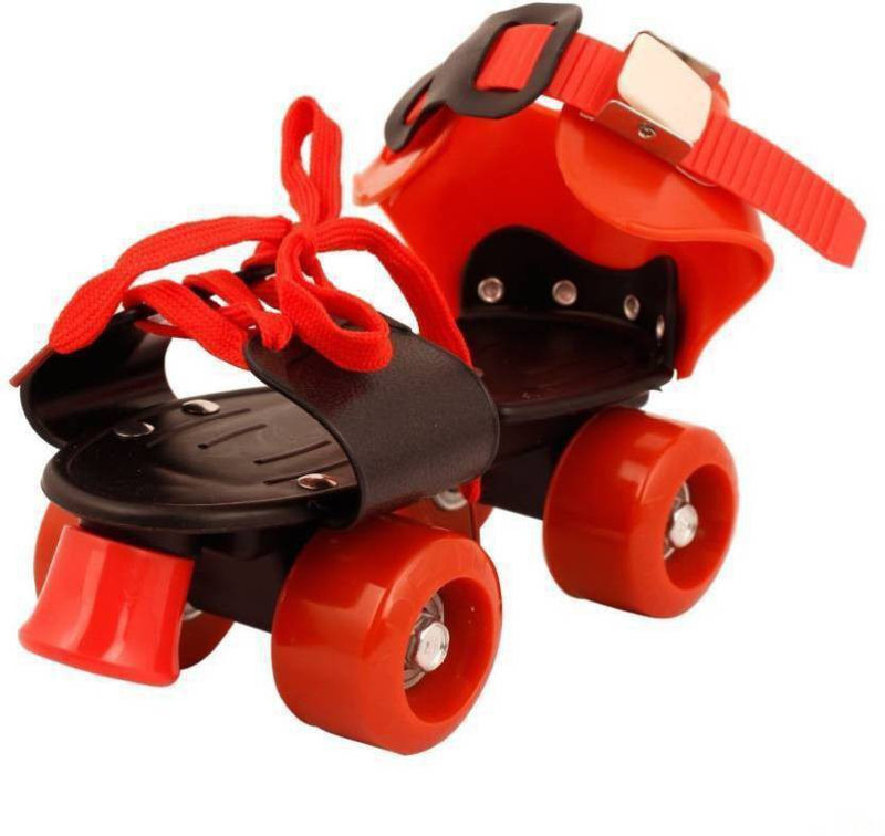 Kiyara Collection Shoe Racer Qu Quad Roller Skates - Size 10-16 UK(Red)