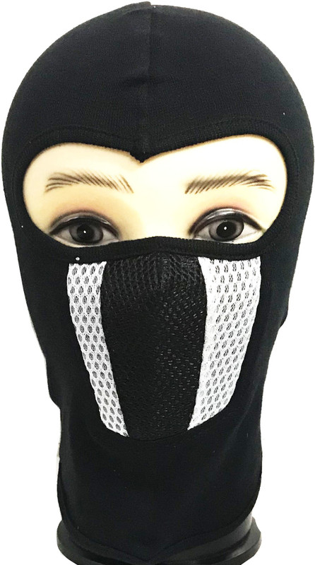 dedicated Black Bike Face Mask for Men & Women(Size: XL,  Balaclava)