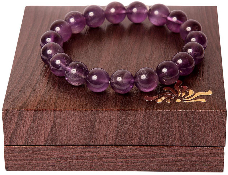 suyogi Crystal Amethyst Bracelet Set