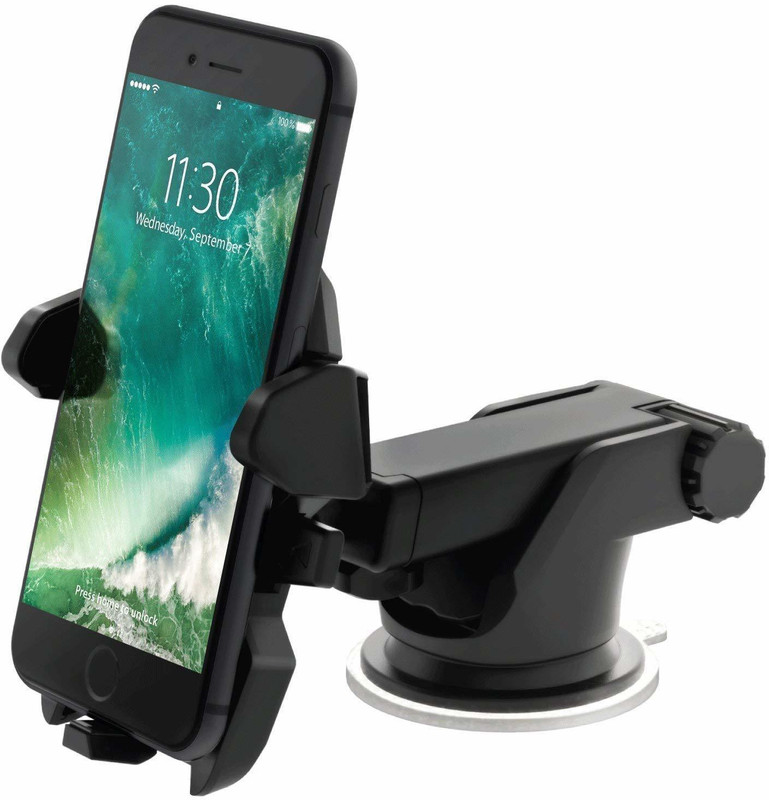 pihu enterprises Car Mobile Holder for Windshield, Dashboard(Black)