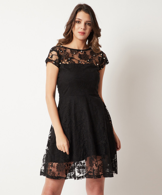 Women skater black dress Clearance