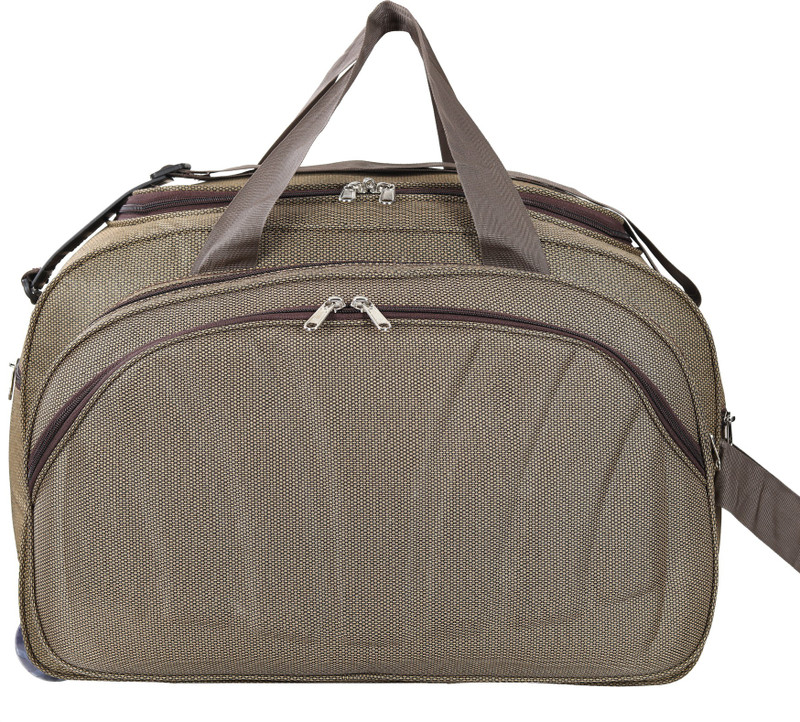 alias BIGPOCKETFLOWER Expandable  Cabin Luggage - 22 inch(Brown)