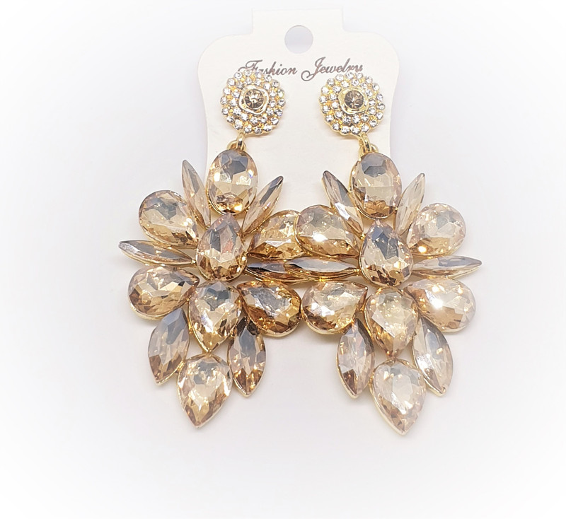 store eleanor GOLDEN1 Stone Drops & Danglers