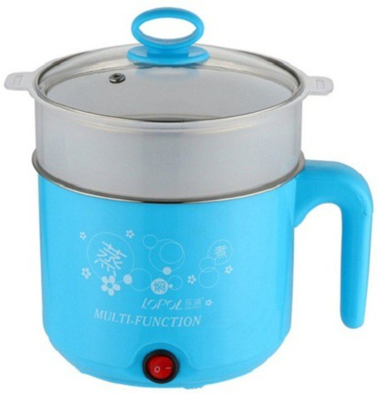 fab Multifunction Portable Electric Pot/Mini Cooker for Travel/Hostel Egg Cooker, Travel Cooker, Food Steamer, Egg Boiler, Rice Cooker(1.8 L, Multicolor)