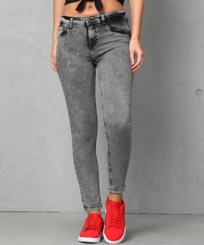 Metronaut Skinny Women Grey Jeans