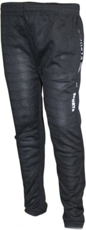 uhhlala Track Pant For Boys(Black, Pack of 1)