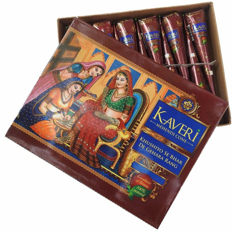 kaveri mehendi Natural Mehendi(Pack of 12)