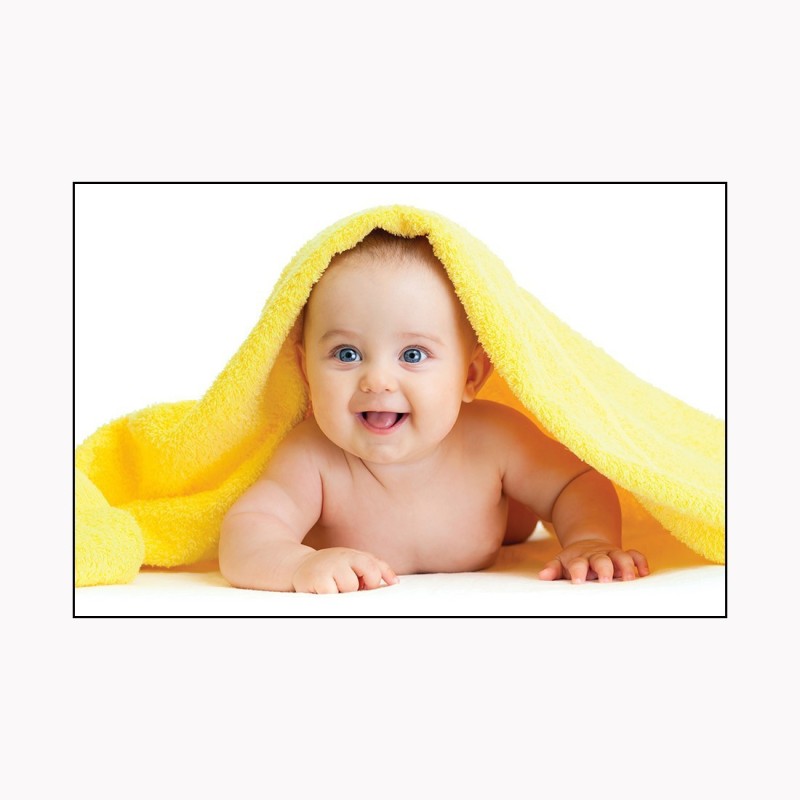  N Frame Textured Cute Baby  for Pregnant Women & Expecting Mothers Smiling Baby s New Born Baby  with Water Splash Proof 12inch x18 inch (30.5cm X 45.72 cm) Paper Print(12 inch X 18 inch)