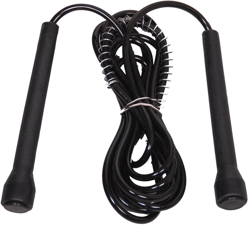 FOOTFIX Sports And Fitness Black Freestyle Freestyle Skipping Rope(Black, Length: 275 cm)