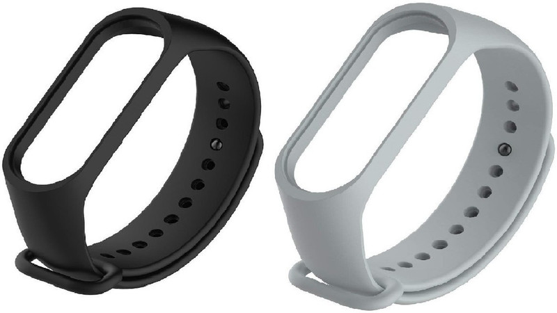 CPERA Mi Band 3 combo Smart Band Strap(Black, Grey)