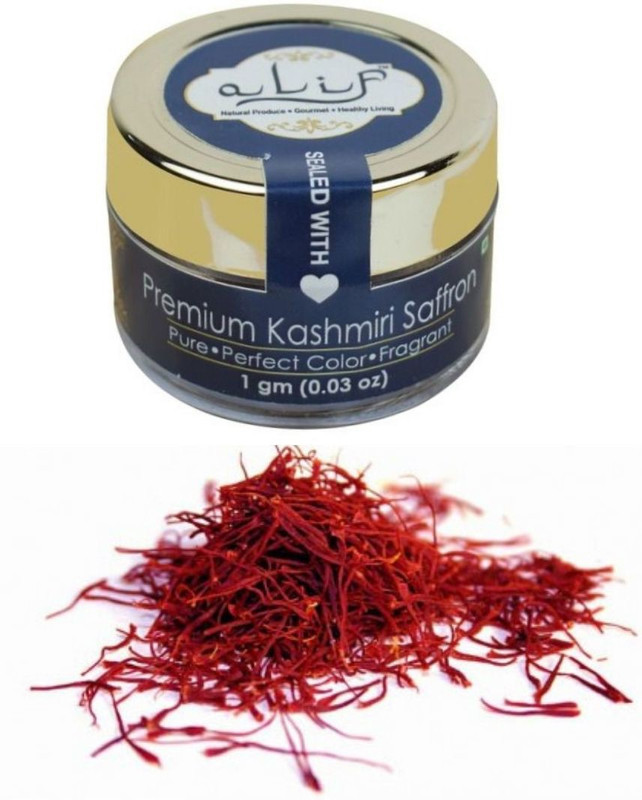alif Premium & Pure Kashmiri Saffron 1g(1 g)