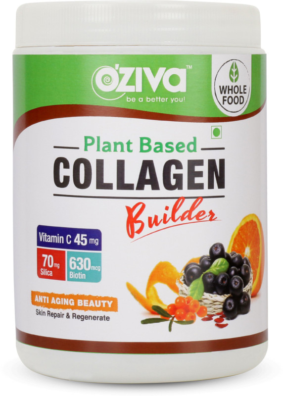 OZiva Plant Based Collagen Builder for Anti-Aging Beauty, 250g(250 g)