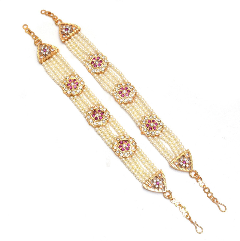 mohit jewellers Copper Gold-plated Bracelet Set(Pack of 2)