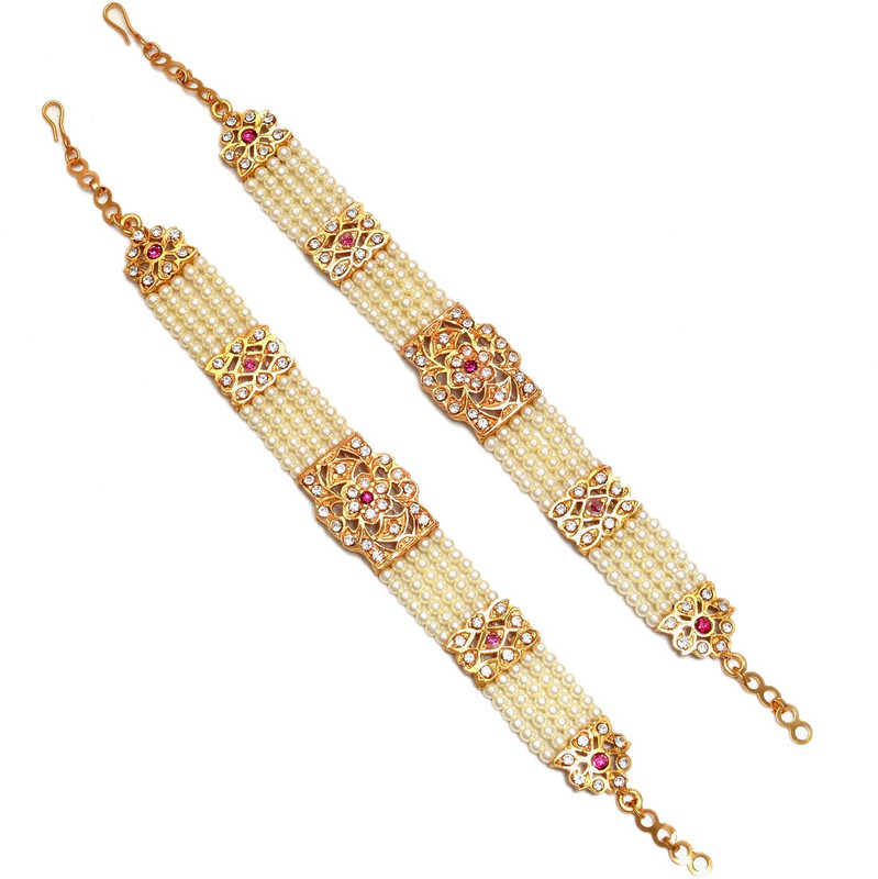 mohit jewellers Copper Gold-plated Bracelet Set(Pack of 2)