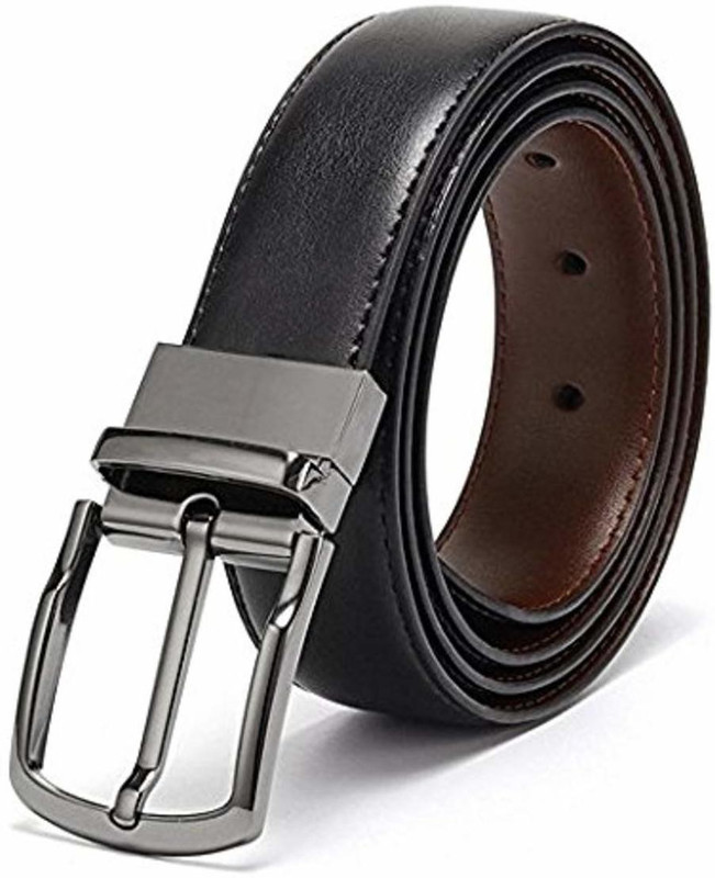 sskk Men Casual Black, Brown Artificial Leather Reversible Belt