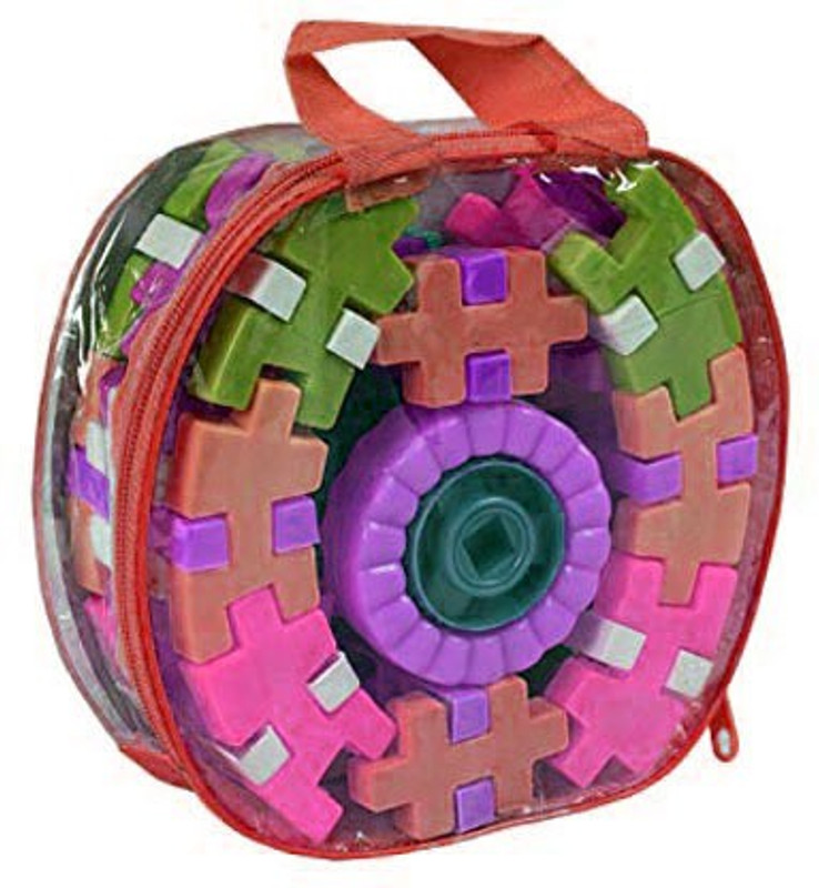 venko Best Colorful Blocks Brain Building Learning Educational Toy Game a9 For Kids Children Puzzle Assembling Unbreakable Toy Set of 50 pcs Building Blocks (Multicolor)(Multicolor)