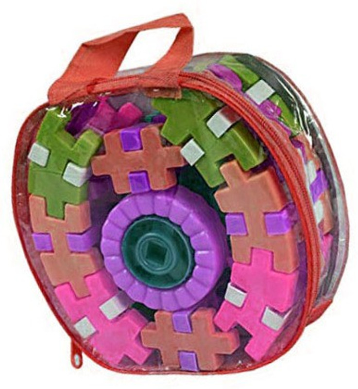 venko Best Colorful Blocks Brain Building Learning Educational Toy Game a3 For Kids Children Puzzle Assembling Unbreakable Toy Set of 50 pcs Building Blocks (Multicolor)(Multicolor)