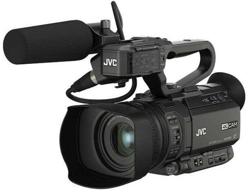 JVC GY 4K Compact Professional Video Camera Camcorder(Black)