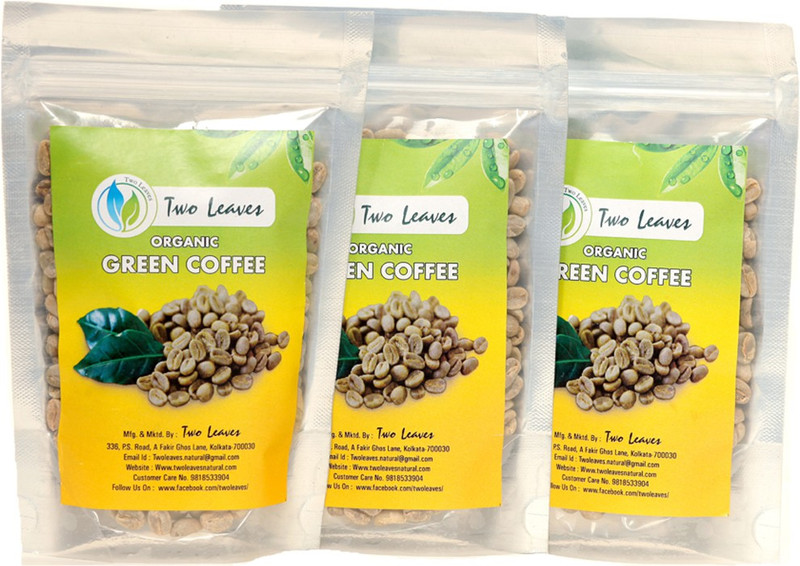 two leaves organic Instant Coffee(3 x 100 g, Green Coffee Flavoured)
