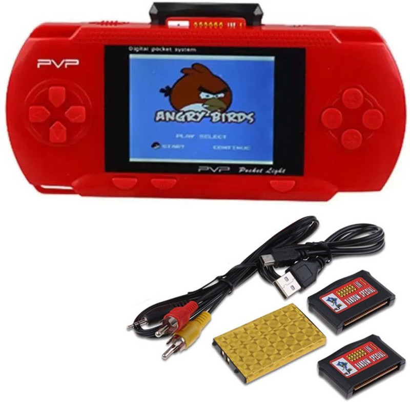 KLUZIE PVP Station Light 3000 8 Bit Portable Built-in Game Machine 8 GB withMario, DR MARIO, CONTRA, CRICKET GAME, TURTLE, SUPER MARIO, OTHER 3000 FAMOUS GAMES(Multicolor)