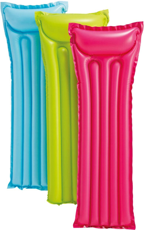 VW Inflatable Glossy Float Swimming Mat - Water Aqua Fun - Pack of 1 Inflatable Swimming Mats(Pink, Green, Blue)