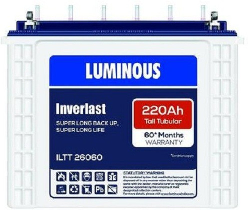 Luminious iltt 26060 220ah tubular battery Tubular Inverter Battery(220Ah)