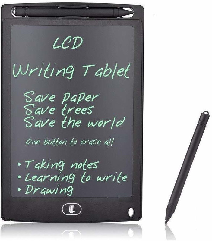 fabuyz LED Writing Screen Tablet Drawing Board for Kids/Adults, 8.5 Inch(Black)(Black)