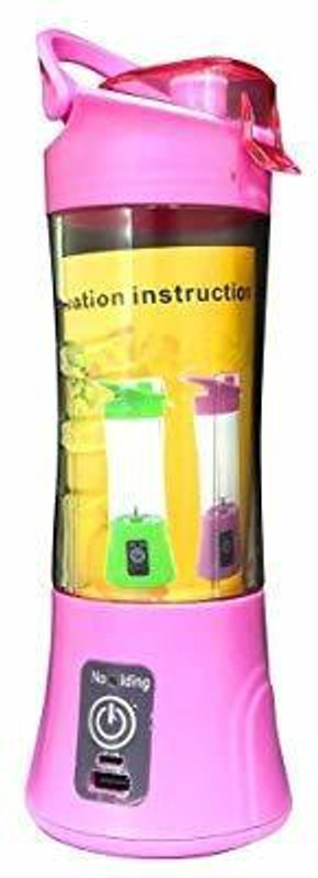IJARP SDHM2-3 Rechargeable Juice Blender Maker 380 ml Juicer-Pink 220 Juicer(Pink, 1 Jar)