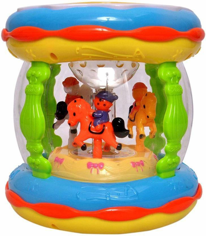 cktech Musical Merry-Go-Round Music Drum(Multicolor)