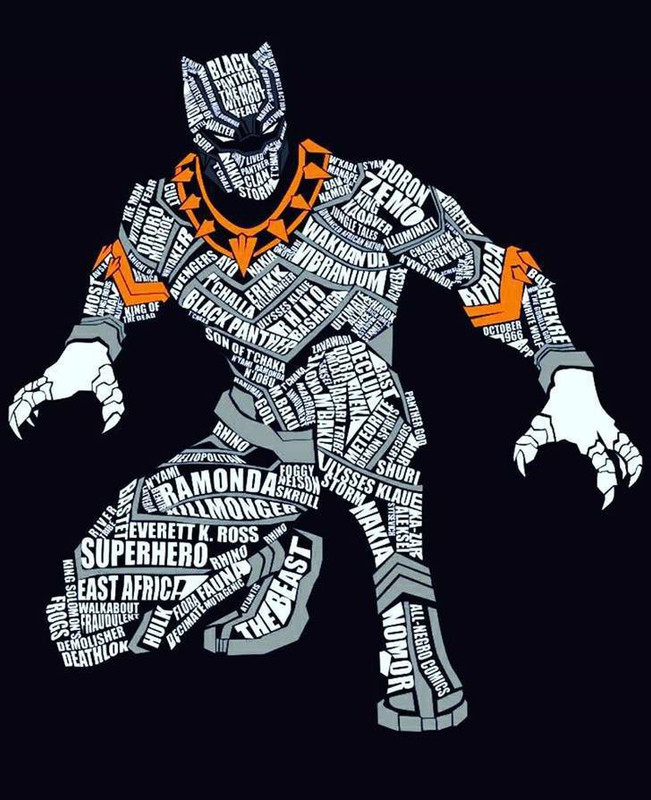 Fantasy Superhero Typography Poster Paper Print(11.69 inch X 8.27 inch)