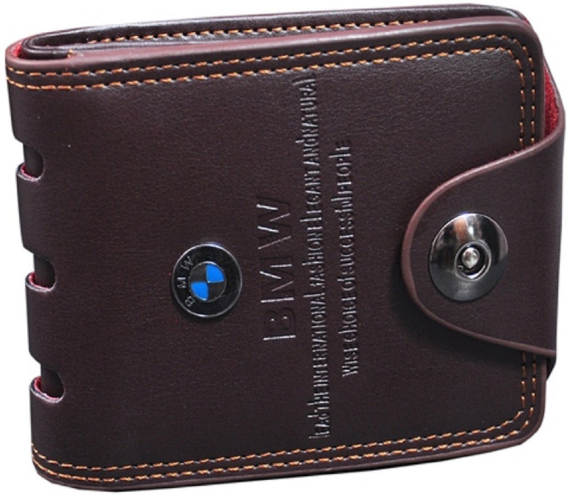 fashlook Men Brown Artificial Leather Card Holder(10 Card Slots)