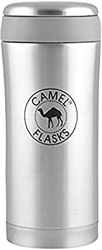 camel flask Stainless Steel Water Bottle, 350 ml 350 ml Bottle(Pack of 1, Silver)