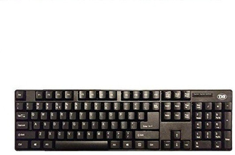 tvs t champ Wired USB Desktop Keyboard(Black)