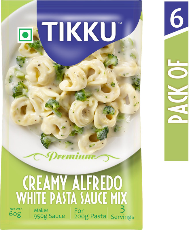tikku Creamy Alfredo White Pasta Sauce Mix 60 g(Pack of 6)