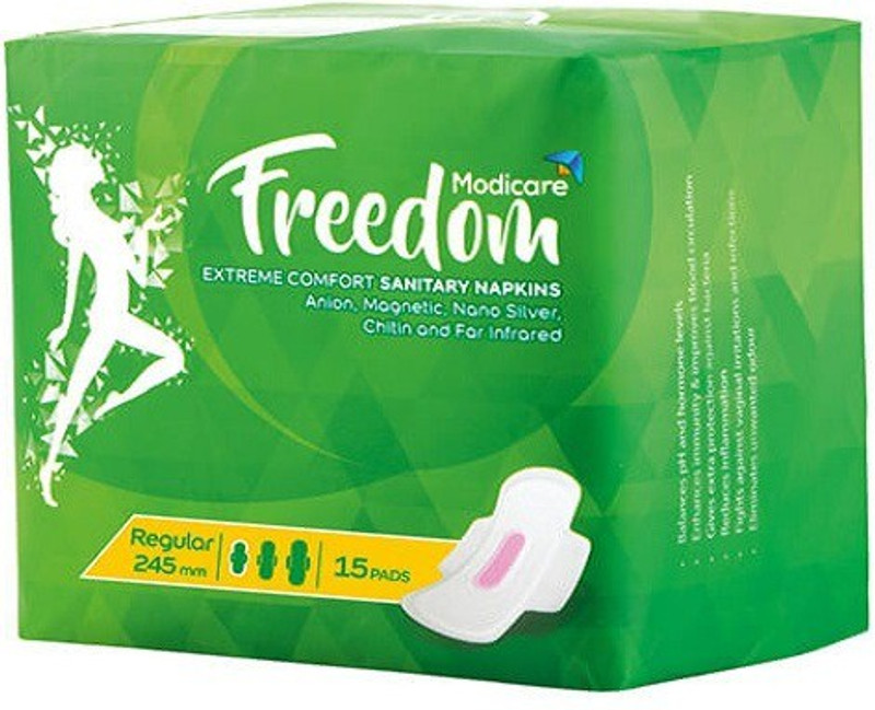 Modicare Freedom (exteme comfort sanitary napkins) Sanitary Pad(Pack of 15)