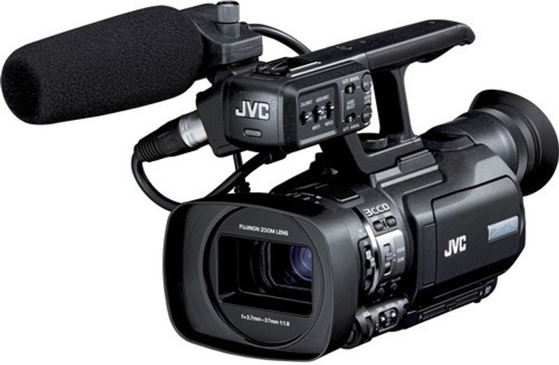 JVC GY GY-HM150U Compact Handheld 3-CCD Camcorder Camcorder(Black)