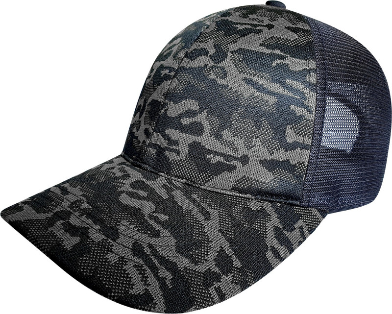 teknik Woven Camouflage Military Casual Baseball Trucker Cap Half Net Mesh Free Size Cap