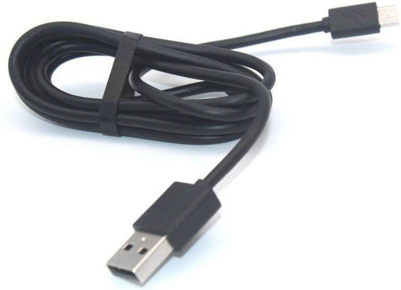 fivme Speed Travel Charging Cable- Black Micro USB Cable 1.2 m Micro USB Cable(Compatible with All Phones With Micro USB Port, Black)